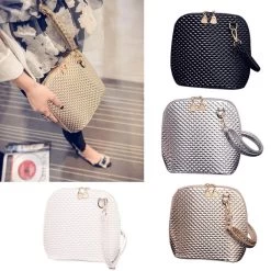 Crossbody Shoulder Women Messenger Bags Paint Bright Surface Scale Pattern Wave Styling Bag