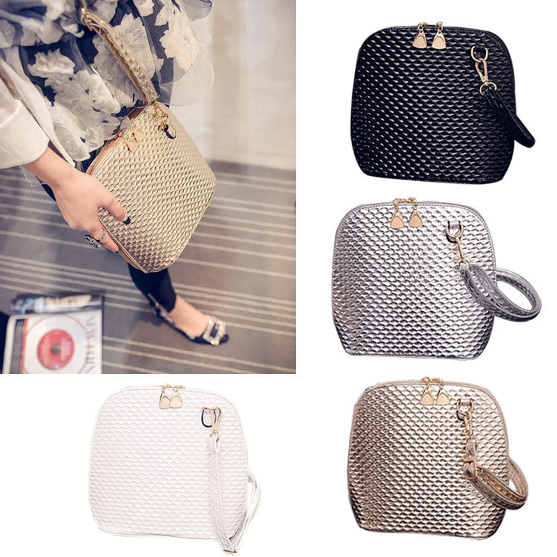 Crossbody Shoulder Women Messenger Bags Paint Bright Surface Scale Pattern Wave Styling Bag