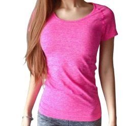 Women Professional Shirt For Fitness Running Sports T Shirt Short-sleeved Quick Drying Tees Jogging Exercises Woman Tops