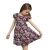 Summer European Style Girl Dress Baby Girls Print Flowers Floral Dresses Cotton Vestido Infantil Kids Clothes