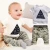 Bear Leader Kids Boys Summer Style Infant Clothes Baby Clothing Sets Boy Cotton Little Monsters Short Sleeve 2pcs Baby