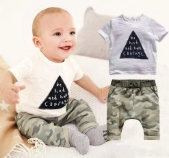 Bear Leader Kids Boys Summer Style Infant Clothes Baby Clothing Sets Boy Cotton Little Monsters Short Sleeve 2pcs Baby