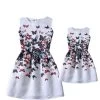 Dresses For Girls Mother Daughter Dresses Family Matching Clothing Girls Sleeveless Formal Print A-line Dress Summer