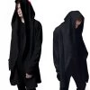 High Quality Casual Unisex Men's Hooded With Black Gown Hip Hop Hoodies And Sweatshirts Long Sleeves Jackets Women Cloak Coats