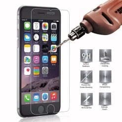 Tempered Glass Screen Film For Apple Iphone 4 4s 5 5s 5c SE 6s 6 7 Plus 7Plus Film Clear Protect Slim Shockproof Explosion-proof