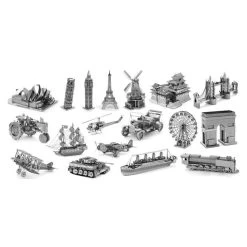 Miniature 3D Metal Model Puzzle Building Kits Laser Cutting Solid Jigsaw Scale Model Ship Fighter Aircraft Car Tank Helicopter