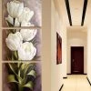 3 Piece Oil Painting Living Room Modern Wall Painting Flower Decorative Wall Art Painting Pictures Print On Canvas(No Frame)