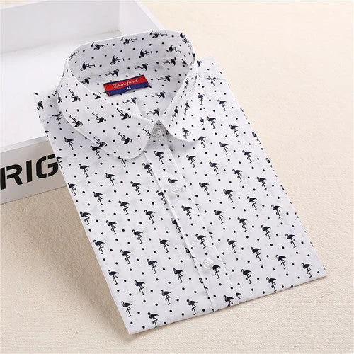 Floral Women Blouses Long Sleeve Shirt Cotton Women Shirts Cherry Casual Ladies Tops Animal Print Blouse Plus Size 5XL - Image 8