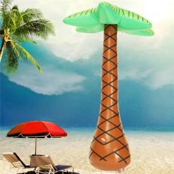 Funny Inflatable Hawaiian Tree Large Inflatable For Palm Tree Jungle Toy For Hawaiian Summer Beach Party Decoration