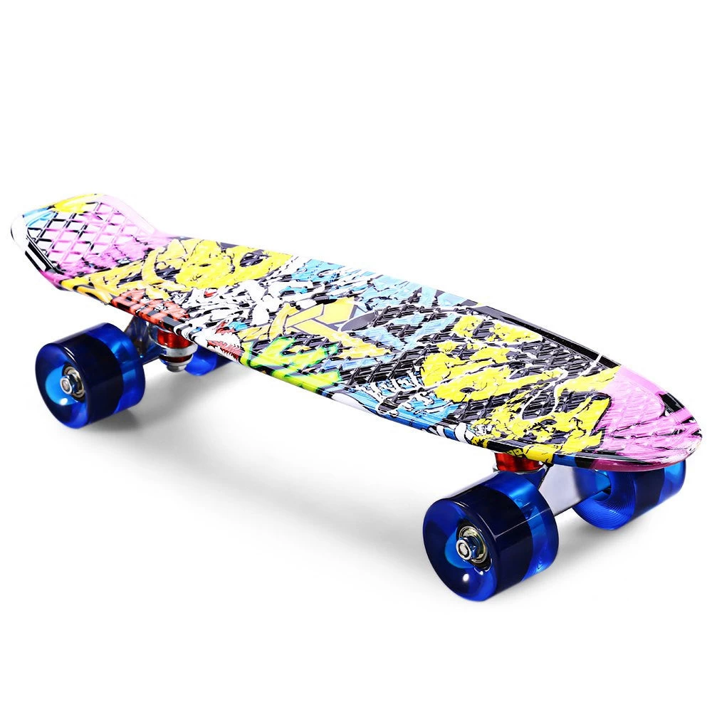CL - 85 Printing Graffiti Style Skateboard Complete 22 Inch Dragon Skateboard Retro Cruiser Longboard Retro Skate Long Board - Image 2