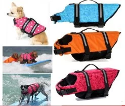 Pet Dog Save Life Jacket Safety Clothes Life Vest Outward Saver Pet Dog Swimming Preserver Large Dog Clothes Summer Swimwear