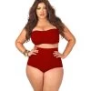 Bikinis Big Size Swimwear Sexy Plus Size 5XL High Waist Bikini Set Neon Large Size Swimwear Monokini Swimsuit LC41805