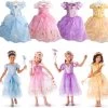Girls Party Dresses Kids Summer Princess Dresses For Girls Cinderella Rapunzel Aurora Belle Cosplay Costume Wedding Dresses