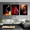 3 Piece Modern Kitchen Canvas Paintings Red Wine Cup Bottle Wall Art Oil Painting Set Bar Dinning Room Decor Pictures No Frame