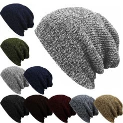 1PC Knit Men's Women's Baggy Beanie Oversize Winter Warm Hat Ski Slouchy Chic Crochet Knitted Cap Skull
