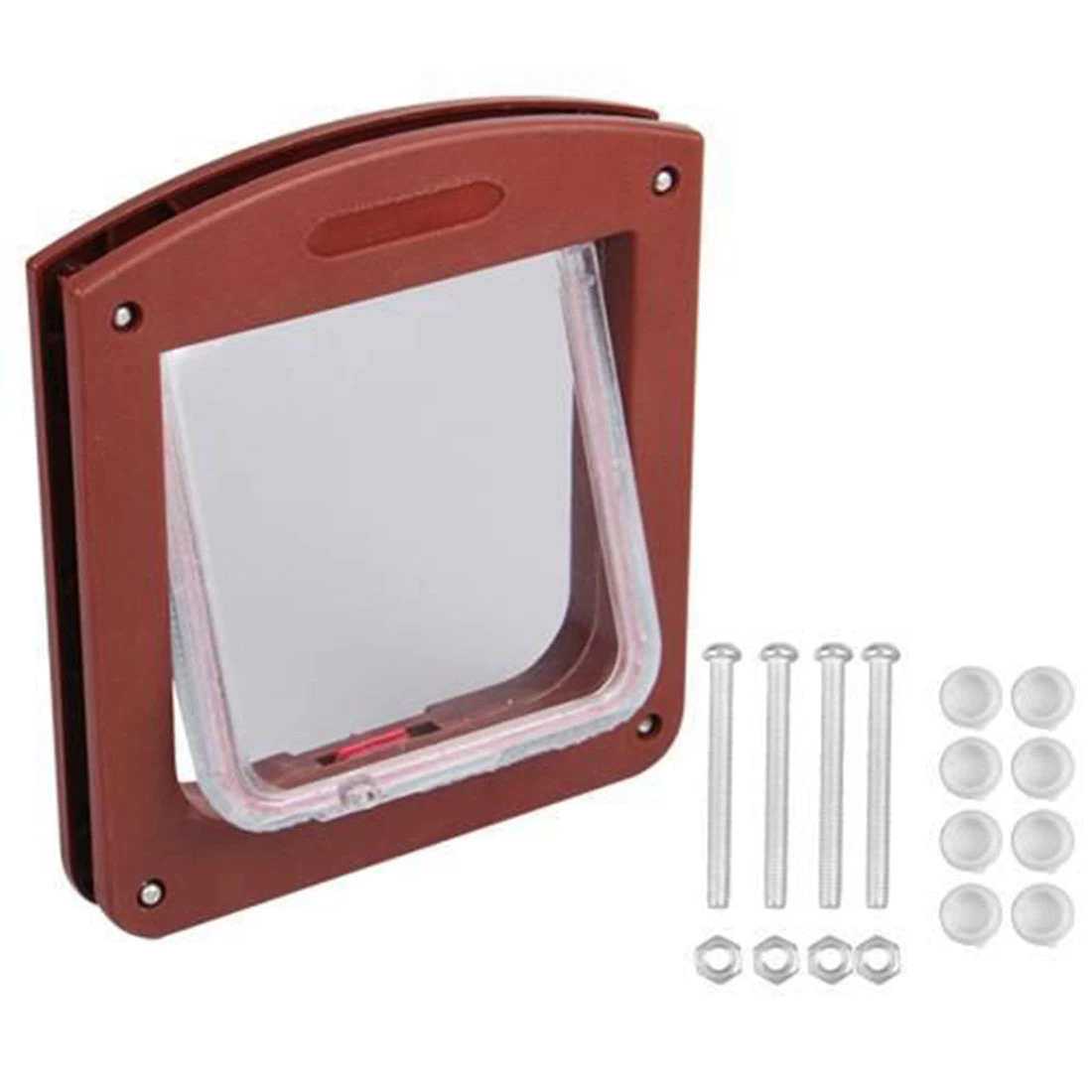 Pet Necessary Durable Plastic 4 Way Cat Dog Small Waterproof Pet Locking Door Flap