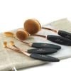 Rose Gold 10 Pcs/5 Pcs Tooth Brush Shape Oval Makeup Brush Set MULTIPURPOSE Professional Foundation Powder Brush Kit With Bag