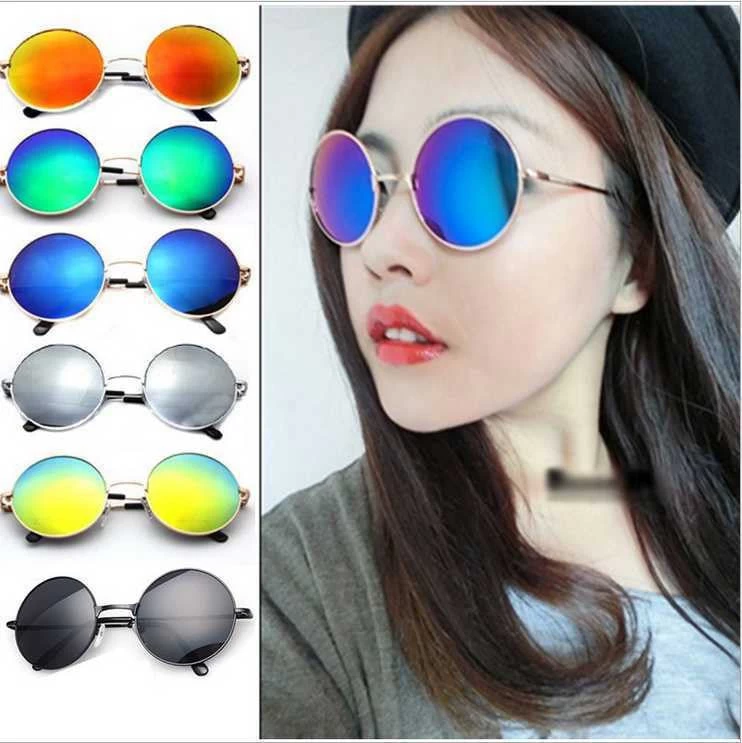 Vintage Round Lens Sunglasses Men/women Polarized Retro Coating Sun Glasses Round