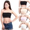 Sexy Ladies Casual High-Elastic Lace Solid Strapless & Seamless Boob Tube Top