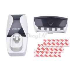 Arrival Bathroom Set Accessories Automatic Tooth Paste Squeezer Toothpaste Dispenser + Tooth Brush Toothbrush Holder P00
