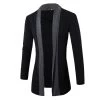 Spring Cotton Men Jacket Slim Long Sleeve Casual Stand Collar Man Casual Clothes DM#6