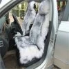 Deluxe Winter Plush Australian Sheepskin Car Seat Cover For One Front Seat Fur Auto Car Cushion Universal Car Cape