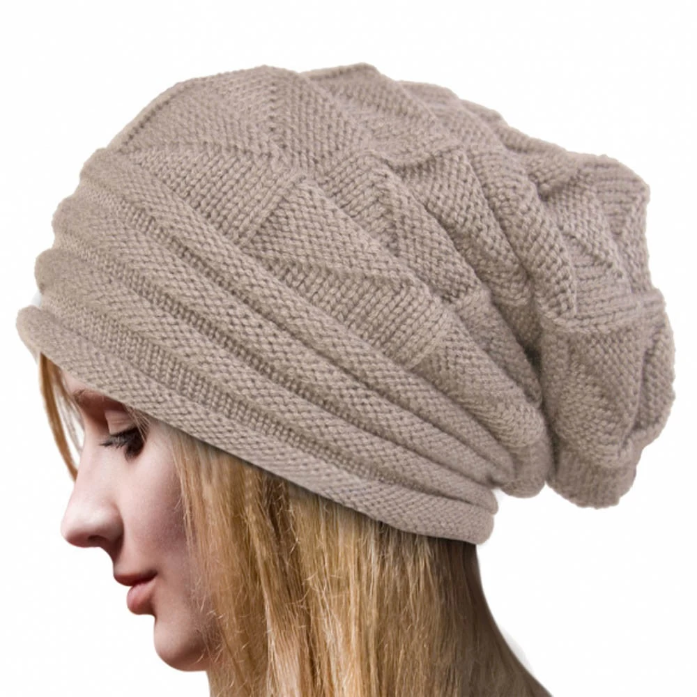 Fashion Bonnet Women Winter Hat Female Winter Beanie Crochet Hat Knit Warm Women Caps - Image 2