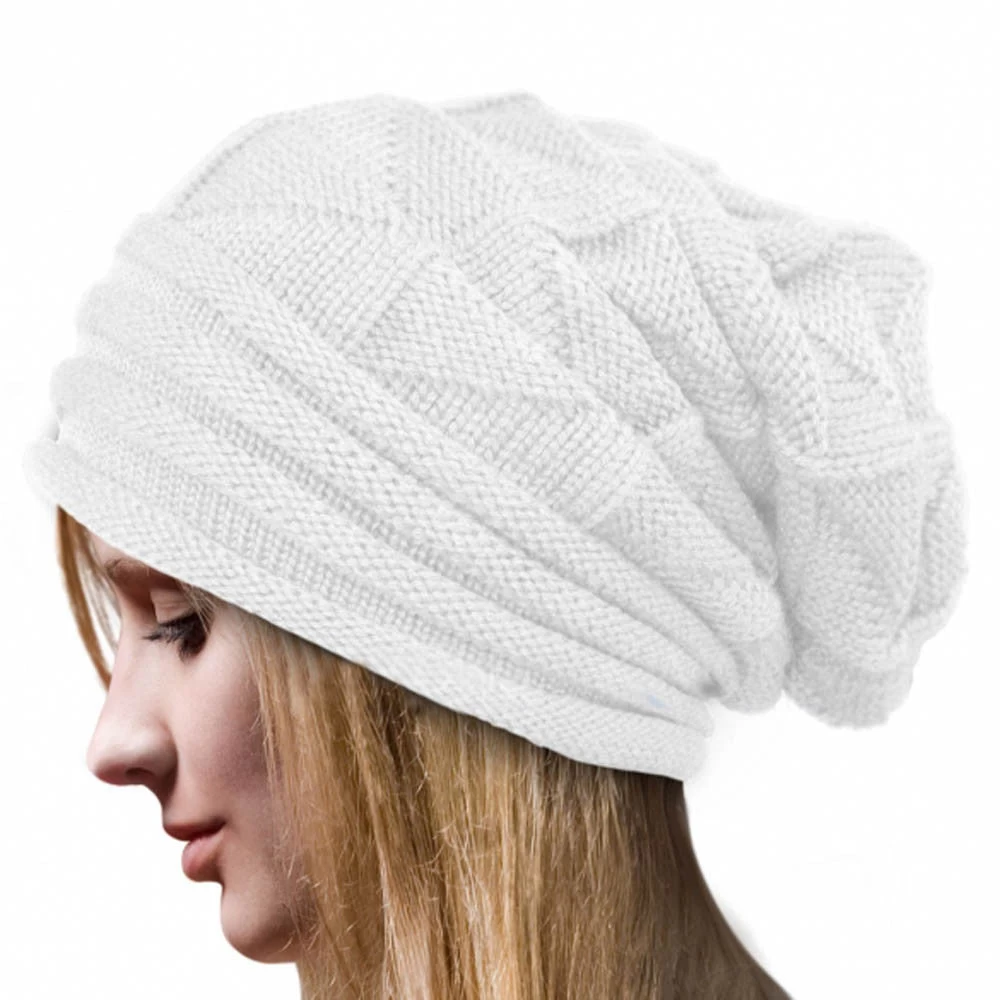 Fashion Bonnet Women Winter Hat Female Winter Beanie Crochet Hat Knit Warm Women Caps - Image 7