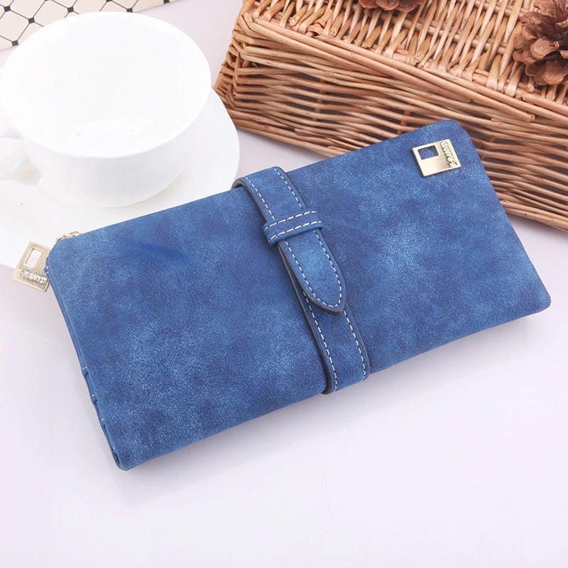 Susan' HOT Women Ladies Female Long Matte PU Leather Hasp Clutch Wallets Coin Purses Card Holder Handbag Monedero - Image 8