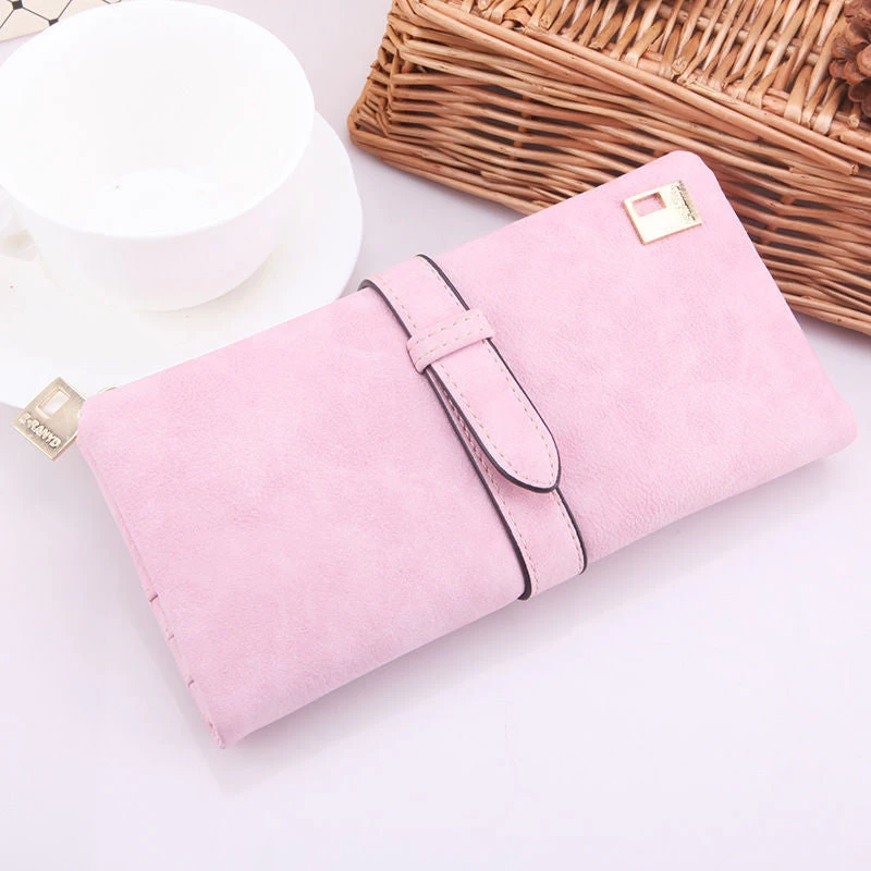 Susan' HOT Women Ladies Female Long Matte PU Leather Hasp Clutch Wallets Coin Purses Card Holder Handbag Monedero - Image 2