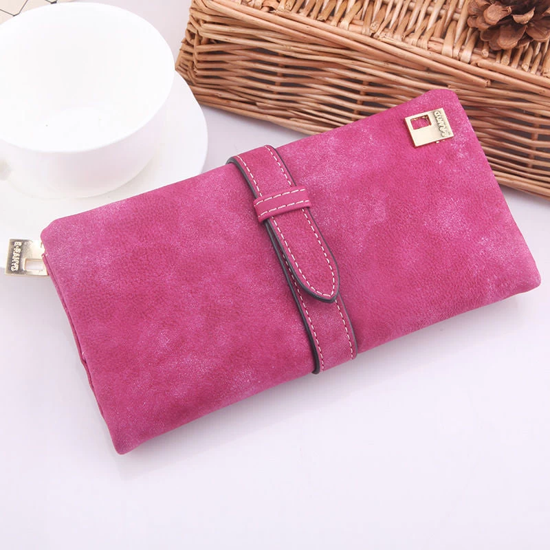 Susan' HOT Women Ladies Female Long Matte PU Leather Hasp Clutch Wallets Coin Purses Card Holder Handbag Monedero - Image 5