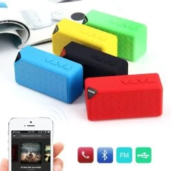 Mini Bluetooth Speaker X3 TF USB FM Radio Wireless Portable Music Sound Box Subwoofer Loudspeakers With Mic For IOS Android