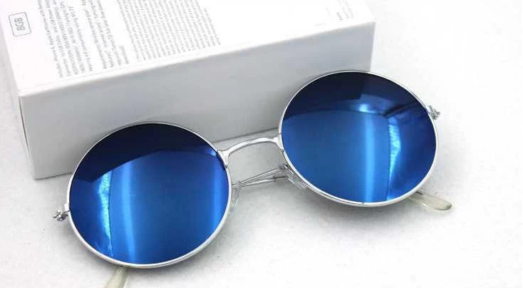 Vintage Round Lens Sunglasses Men/women Polarized Retro Coating Sun Glasses Round - Image 7