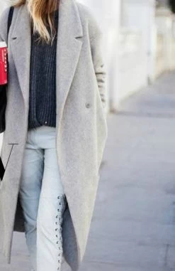 UK Fall Winter Women Oversized Classic Cashmere Maxi Long Coat Female Woolen Robe Outerwear Manteau Femme Abrigos Mujer Za