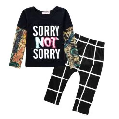 Sun Moon Kids Born Baby Girl Clothes Casual Baby Clothing Sets T-Shirt + Pants Kids Autumn Outfits Baby Boy Clothes