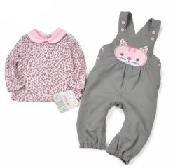 Baby Girl Clothes Sets Baby Girl Clothing Infant Born Baby Kleding Kids Clothes Autumn T Shirt + Overalls Cotton