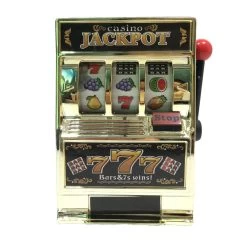 Mini Casino Jackpot Fruit Slot Machine Moneybox Game Toy For Kids