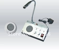 1PIiece 110V / 220V English Version Window Intercom Kit Dual-way Intercom System For Counter