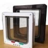 4 Ways Magnetic Lockable Cat Flap Door Samll Dog Gates Pet Supplies