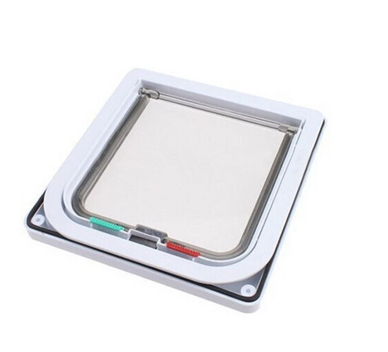 4 Ways Magnetic Lockable Cat Flap Door Samll Dog Gates Pet Supplies - Image 3
