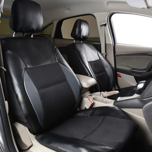 Arrival PU Leather 2 Front Seat Cover Car Seat Protector Automobile Seat Covers Backseat Universal Fit Like Opel Toyota Ford