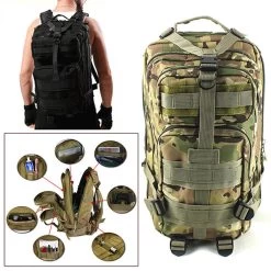 Men Women Outdoor Military Army Tactical Backpack Trekking Sport Travel Rucksacks Camping Hiking Trekking Camouflage Bag