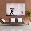 Banksy Art Colorful Rain BANKSY Canvas Painting Wall Pictures For Living Room Wall Art Cuadros Decorativos Poster And Print No Frame