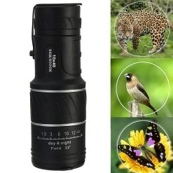 High Quality Adjustable 10X40 Mini Dual Focus Optic Lens Outdoor Travel Monocular Telescope Tourism Scope Binoculars